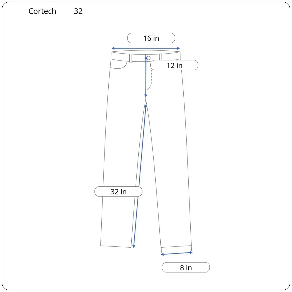 Cortech Tourmaster DSX Rider Blues Jeans Mens 32x32 Blue Denim Motorcycle Riding